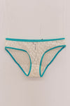 BASERANGE 25 Early Spring French Lace MUSIAL Bra/Panty Series BAS-UNMU-LA-SP25-UNDYED (TURQUOISE) Panties (BRMU)
